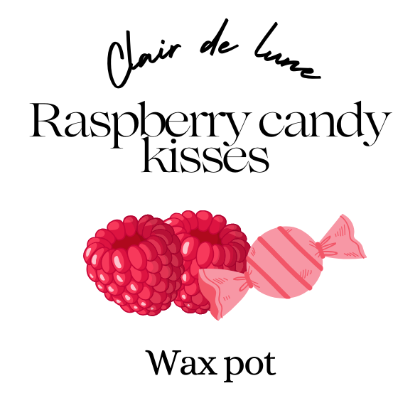 Raspberry candy kisses melt pot