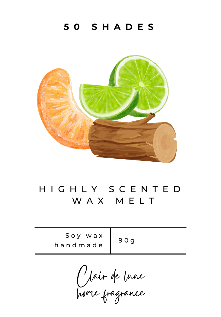 50 shades - Clam shell wax melt