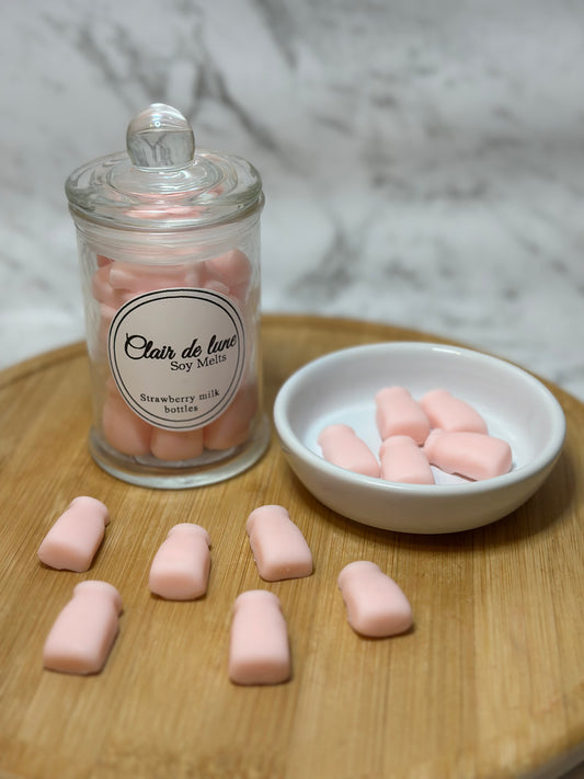 Melt jar - strawberry milk bottles