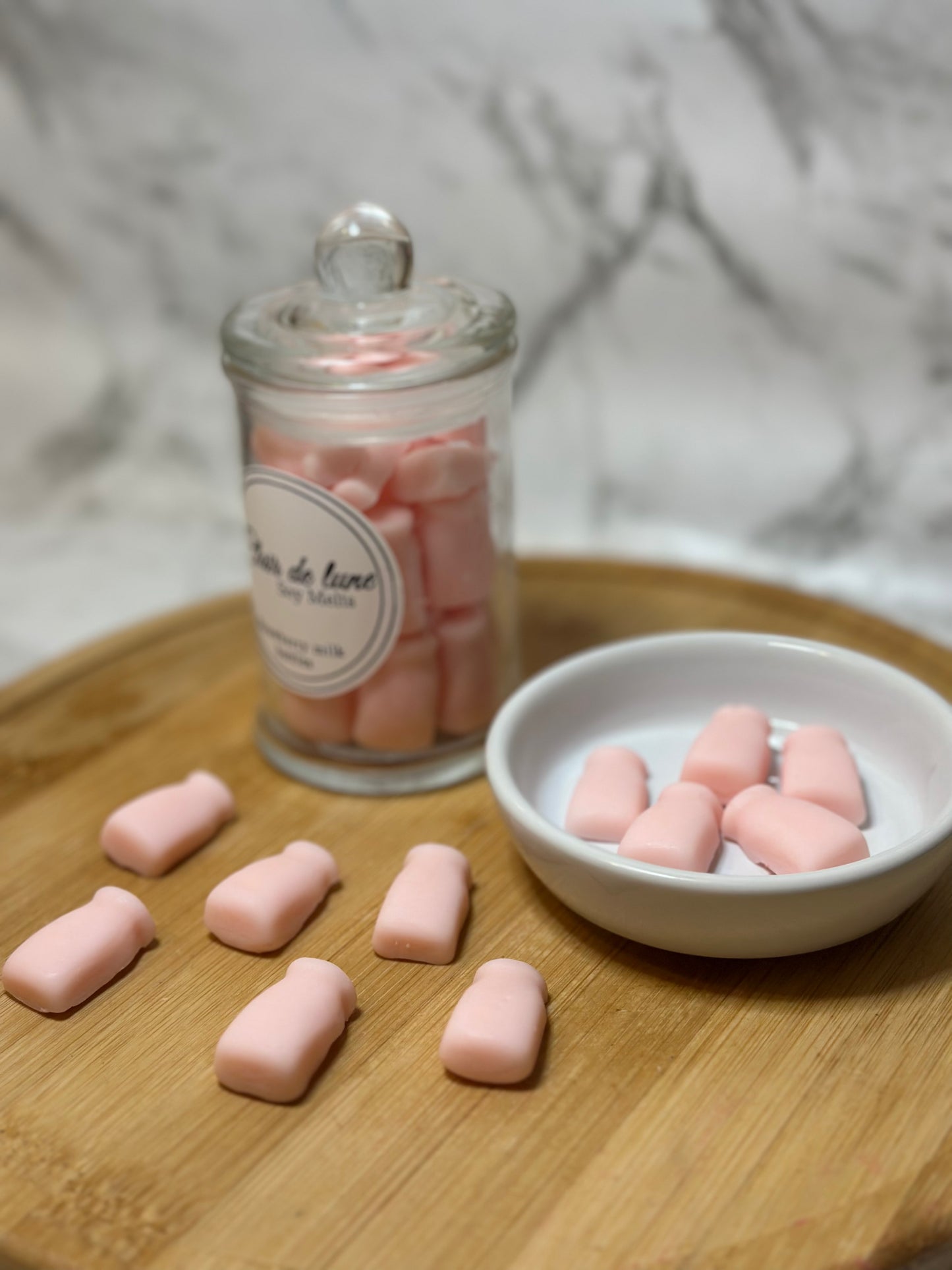 Melt jar - strawberry milk bottles