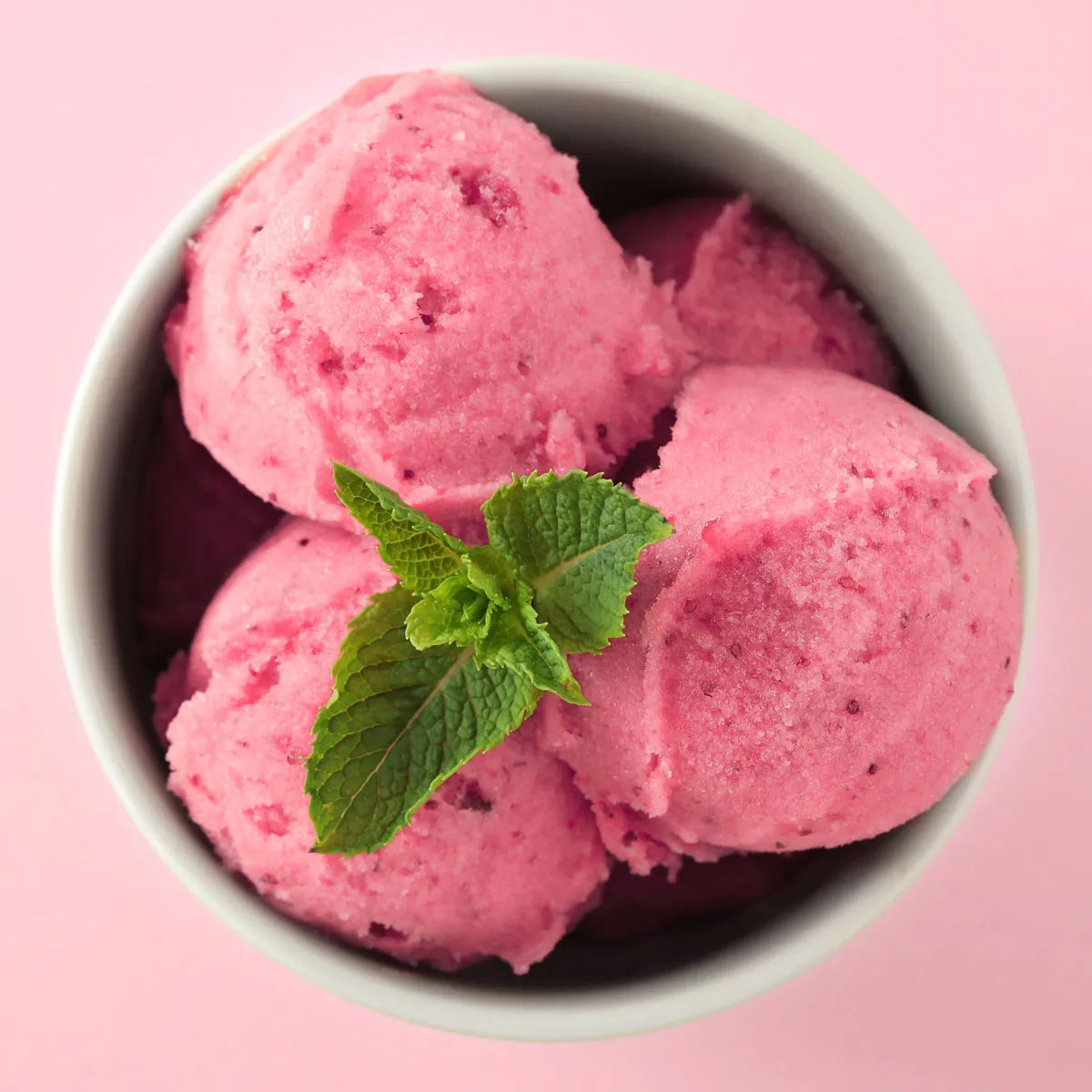 Lychee guava sorbet