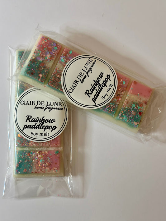 Rainbow paddlepop snap bar