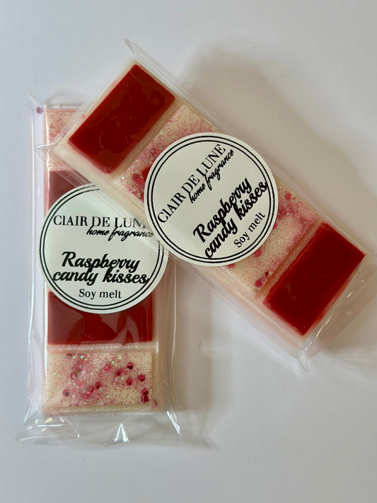 Raspberry candy kisses snap bar