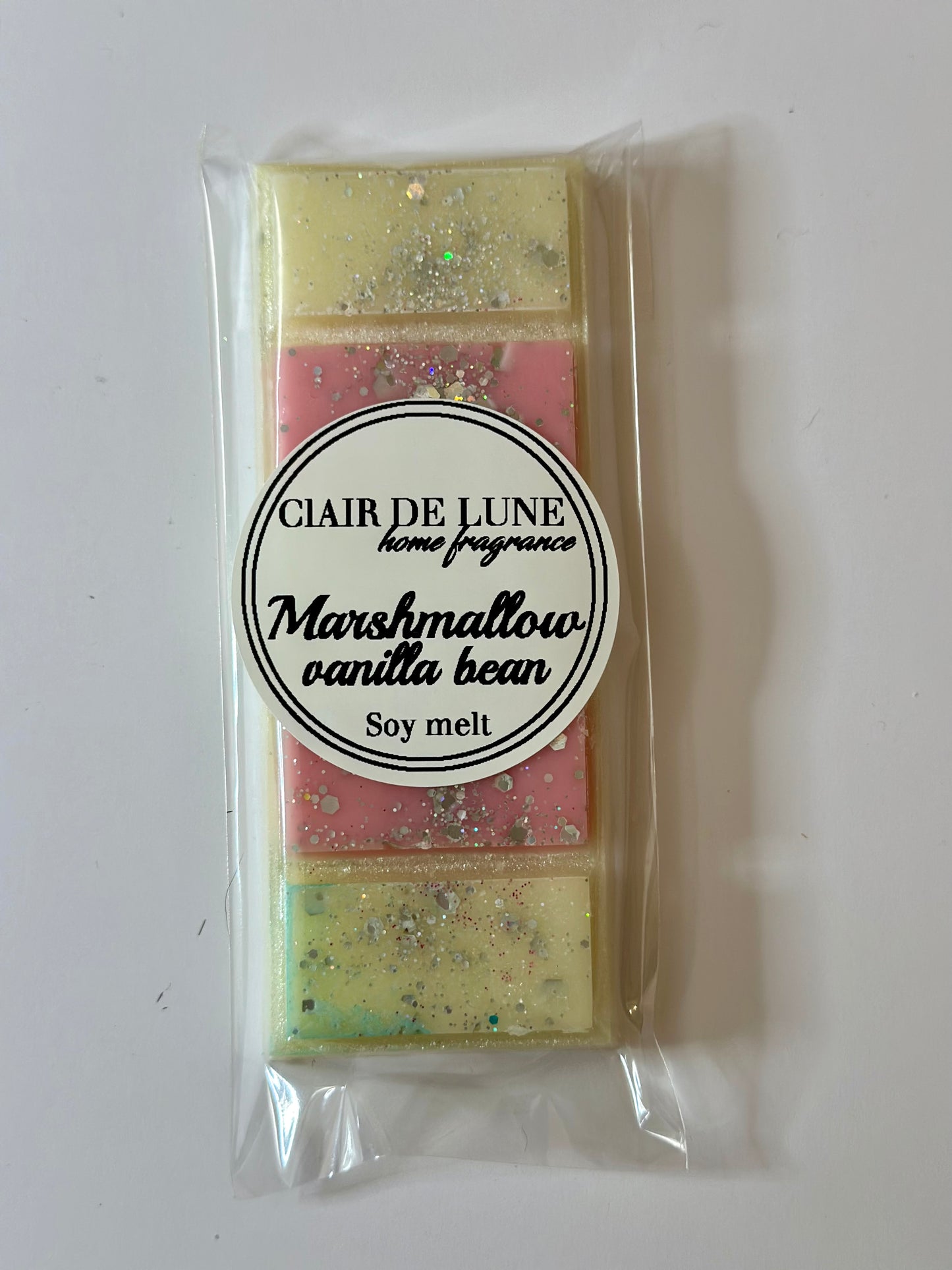 Marshmallow vanilla bean snap bar