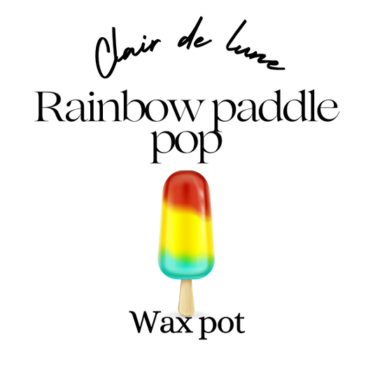 Rainbow paddle pop melt pot