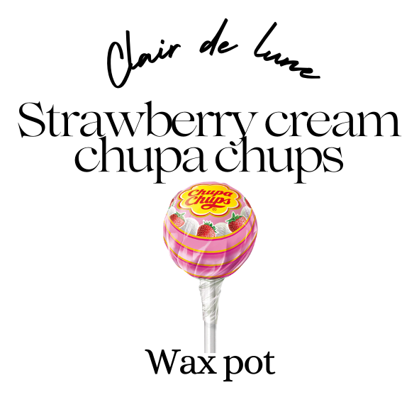 Strawberry & cream chupa chups melt pot