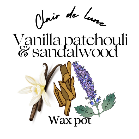 Vanilla patchouli & sandalwood melt pot