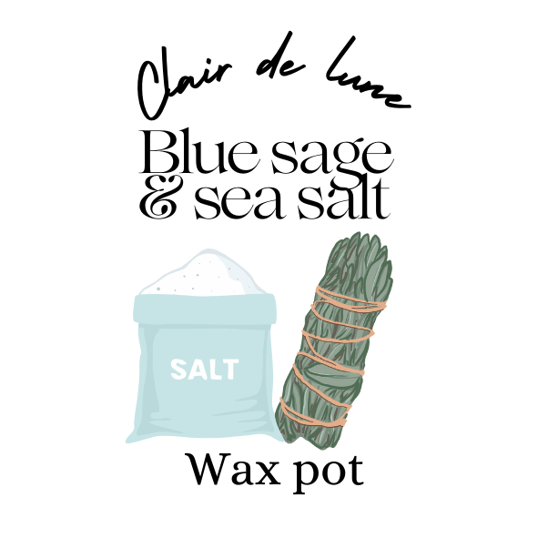 Blue sage & sea salt melt pot