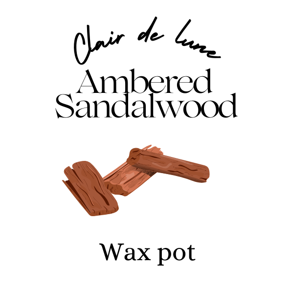 Ambered sandalwood melt pot