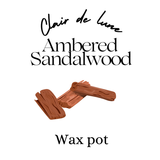 Ambered sandalwood melt pot