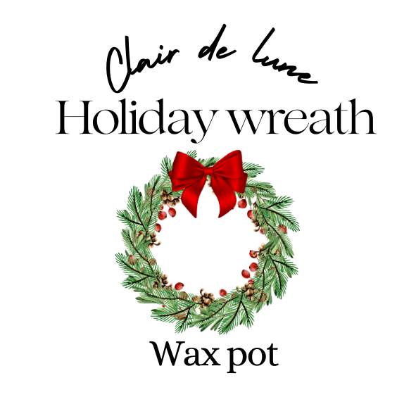 Holiday wreath melt pot