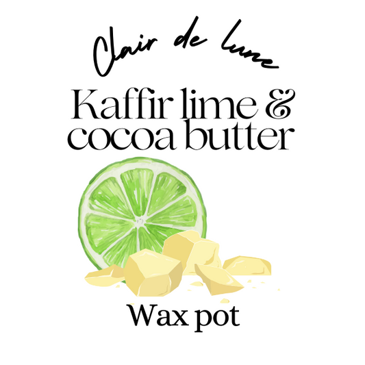 Kaffir Lime & Cocoa Butter (Galapagos type) melt pot