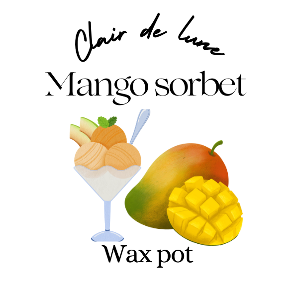 Mango sorbet melt pot