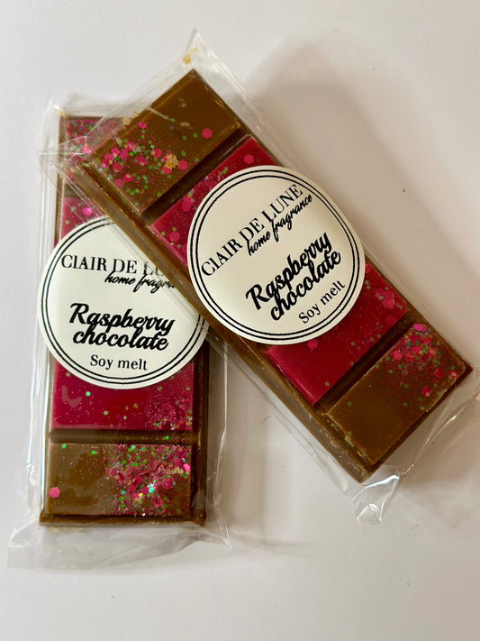 Raspberry chocolate snap bar