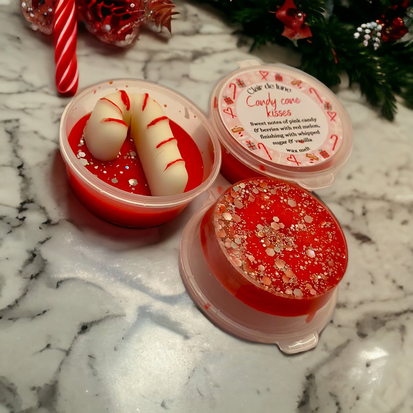 Candy cane kisses melt pot