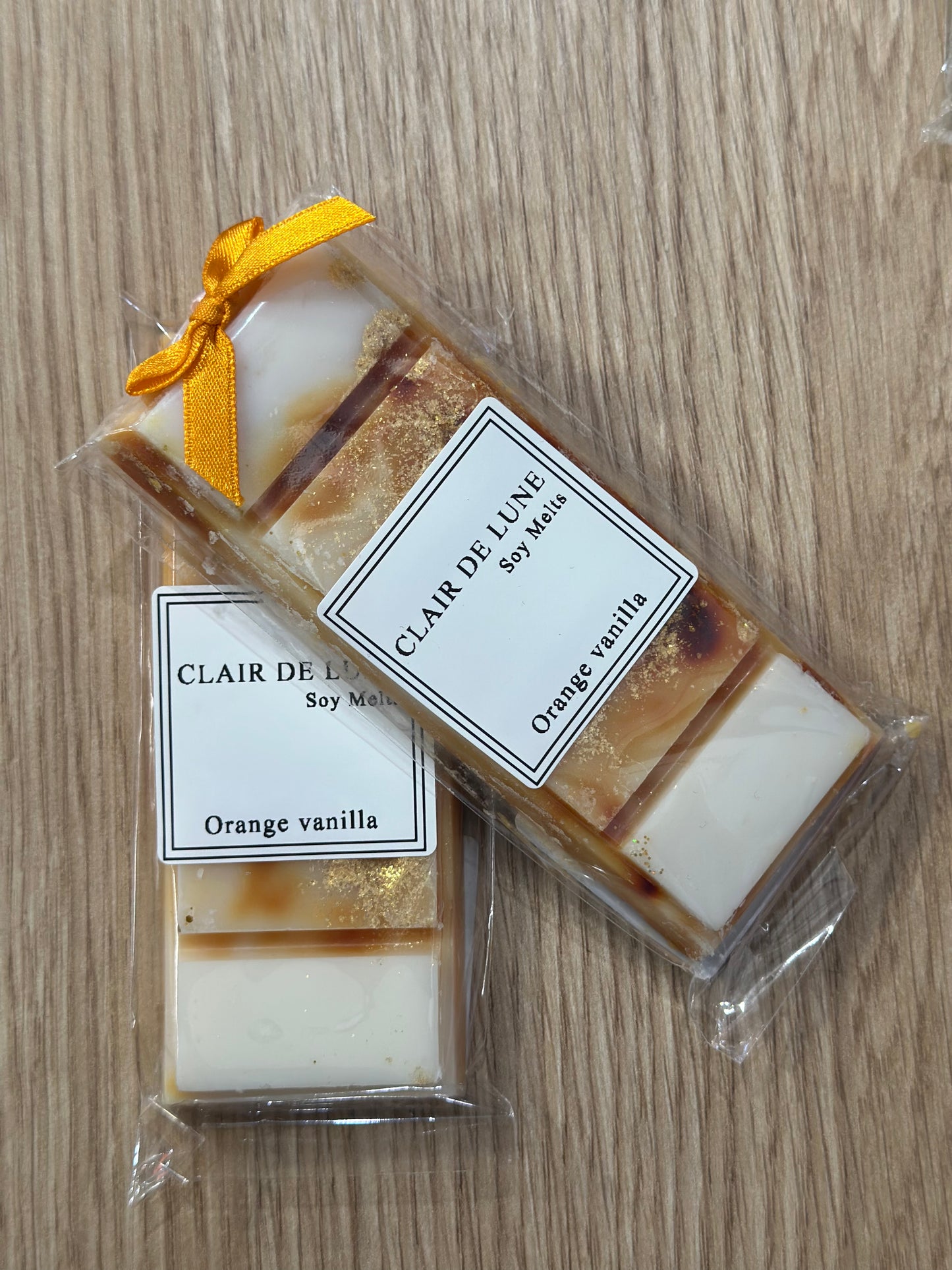 Orange vanilla snap bar