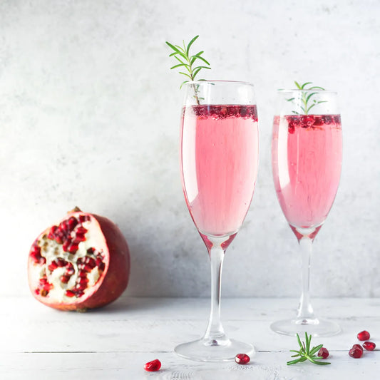 Pomegranate Champagne Cocktail