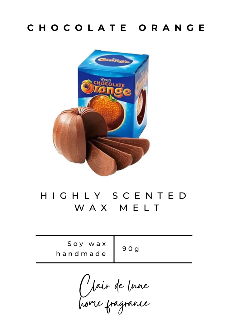 Chocolate orange - Clam shell wax melt