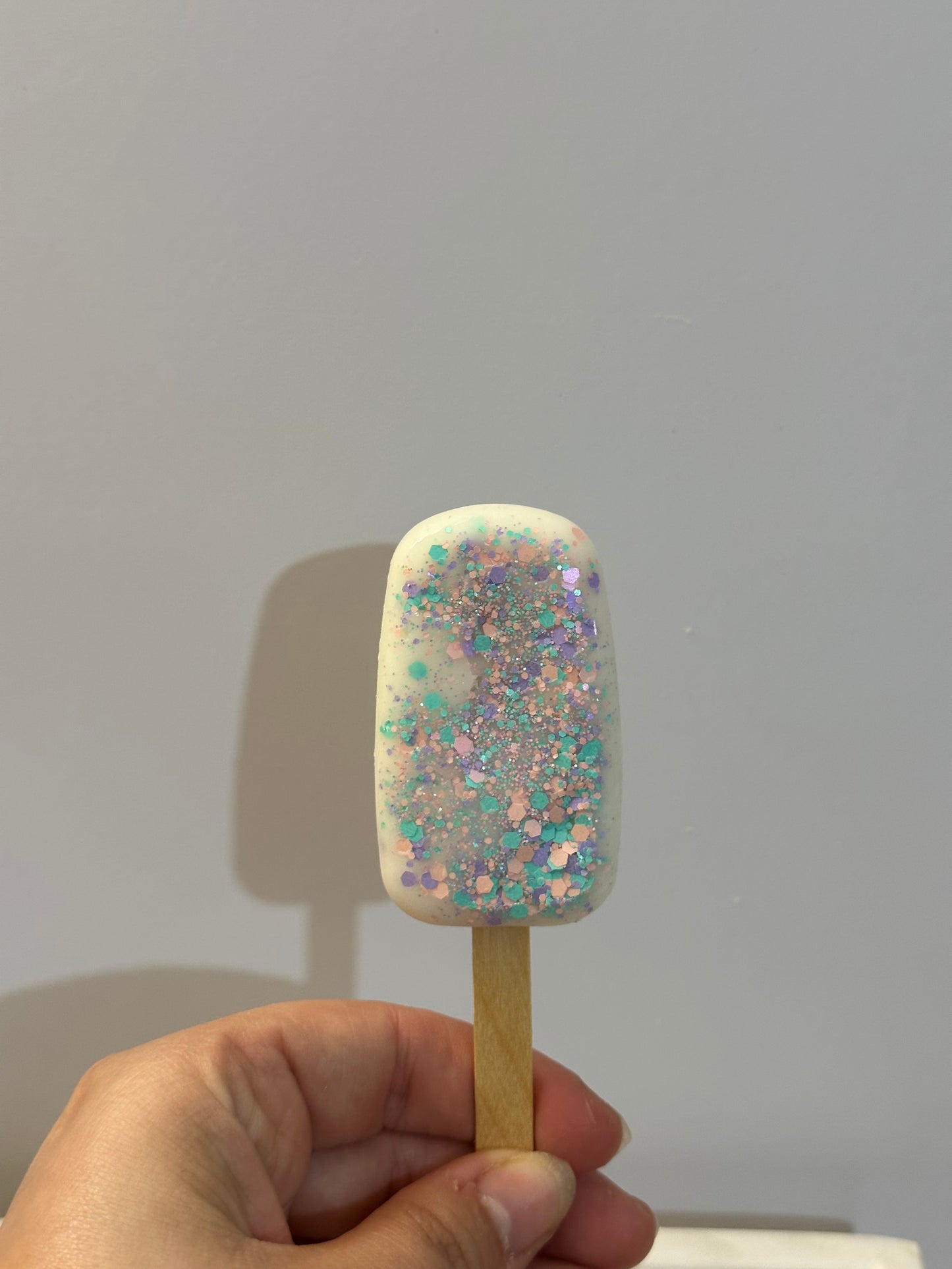 Rainbow paddlepop ice cream