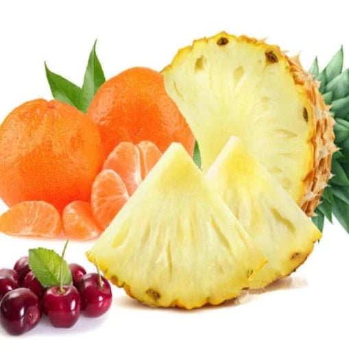 Pineapple, cherry & tangerine