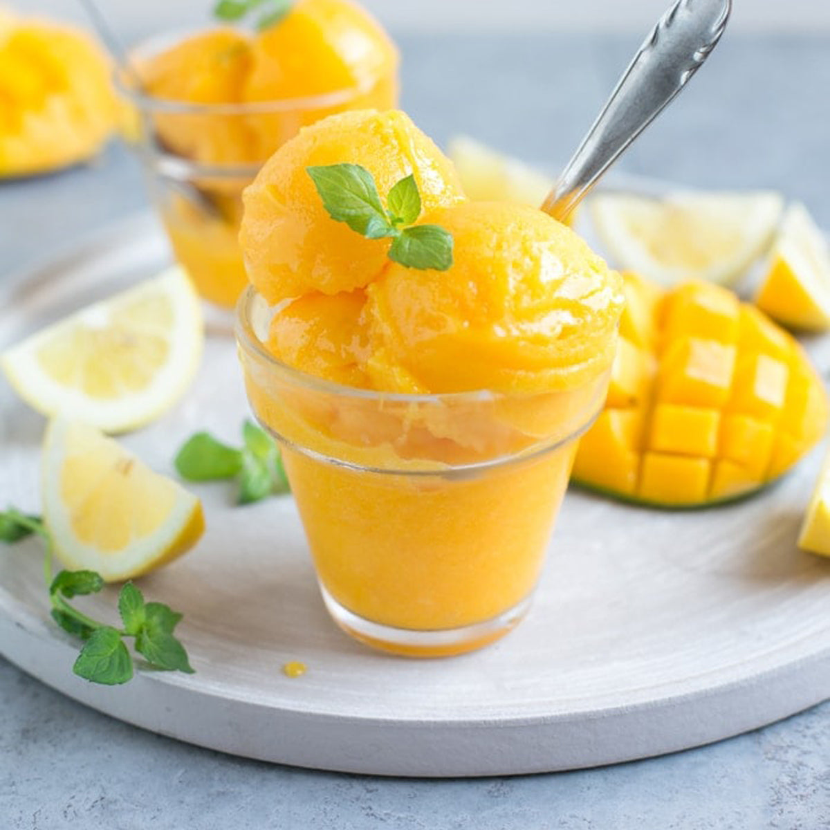 Mango sorbet